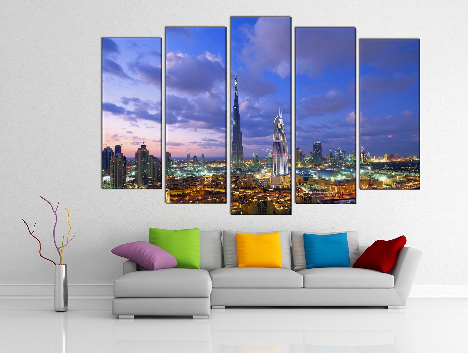 Картина на холсте на заказ Бесподобный Дубай при закате