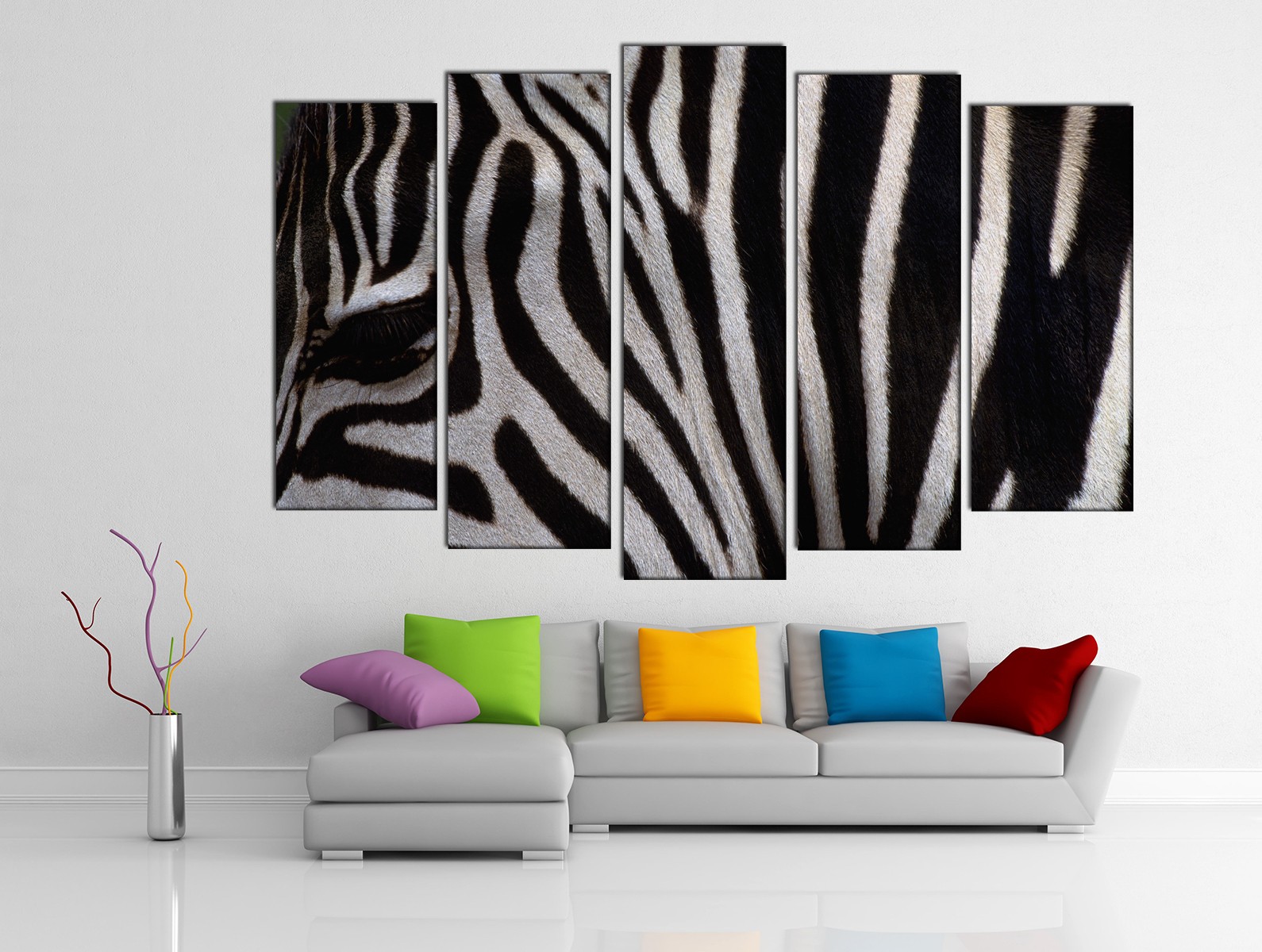 Картина на холсте на заказ Диахромная текстура зебры