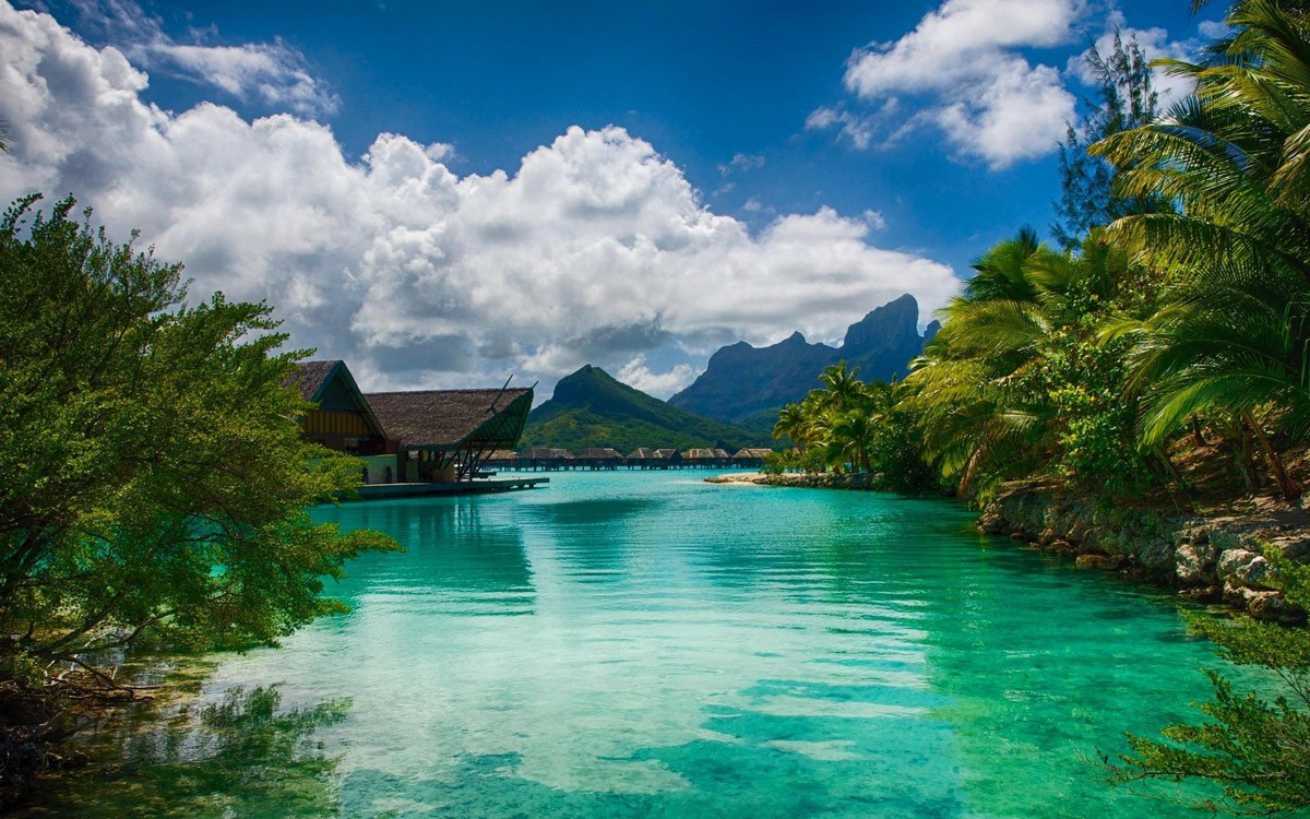 картинка Фотообои остров Бора-Бора французская полинезияот интернет-магазина Фотомили