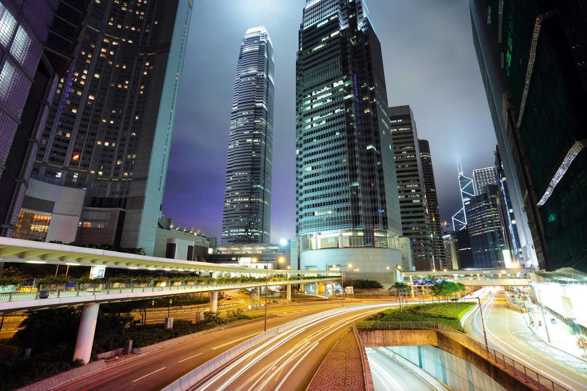 картинка Фотообои ночной мегаполис небоскребы Дубаяот интернет-магазина Фотомили