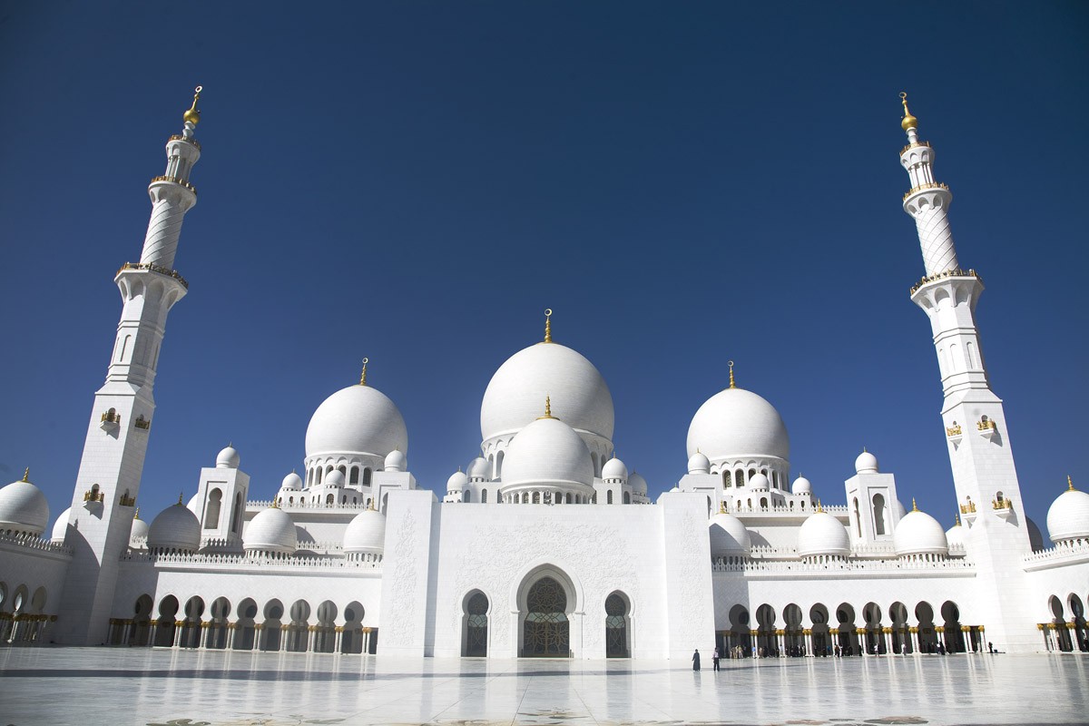 картинка Фотообои белоснежная мечеть шейха Зайдаот интернет-магазина Фотомили