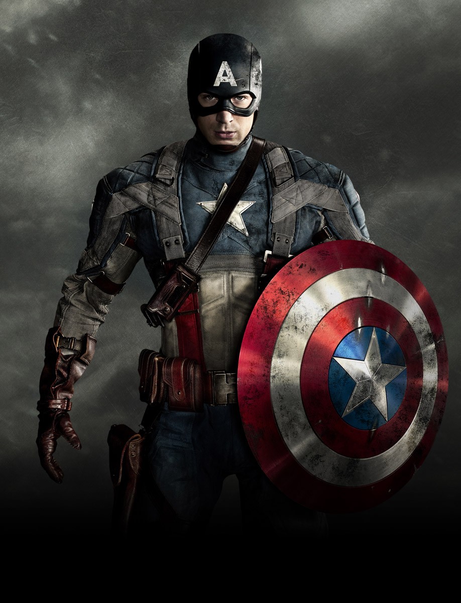 картинка Фотообои Капитан Америка крупным планомот интернет-магазина Фотомили