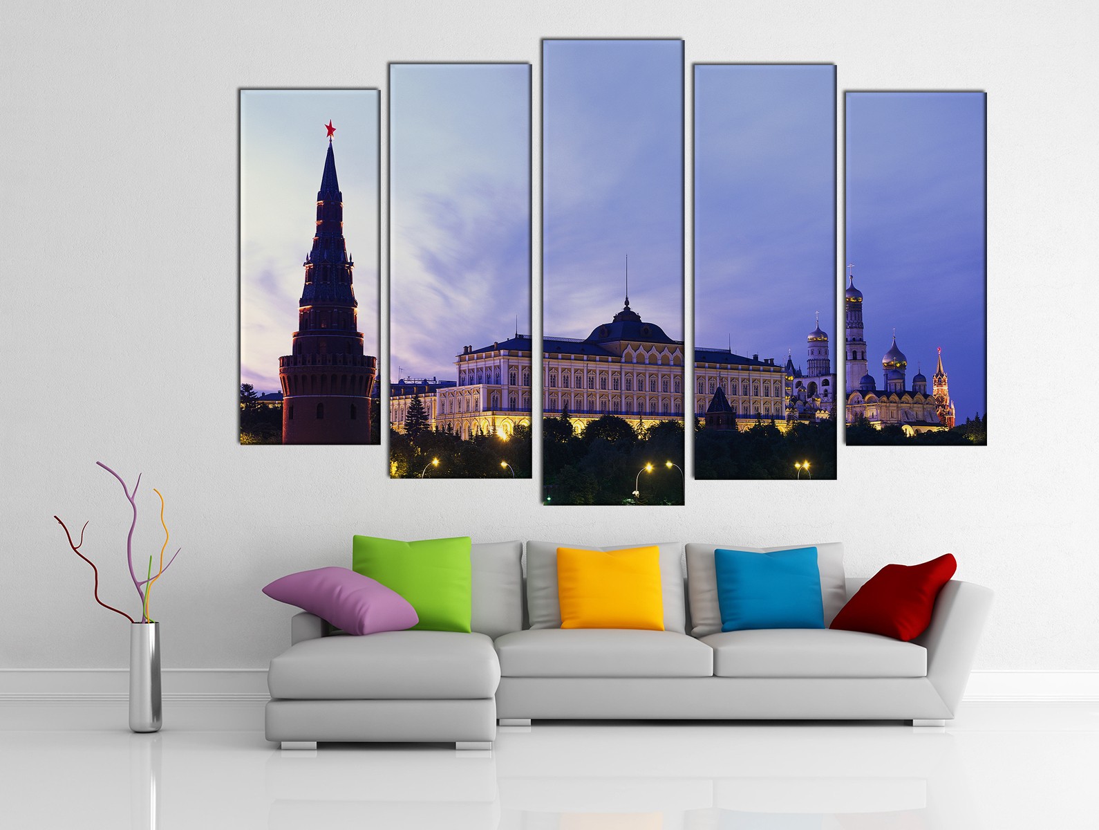 Картина на холсте на заказ Кремль на закате солнца