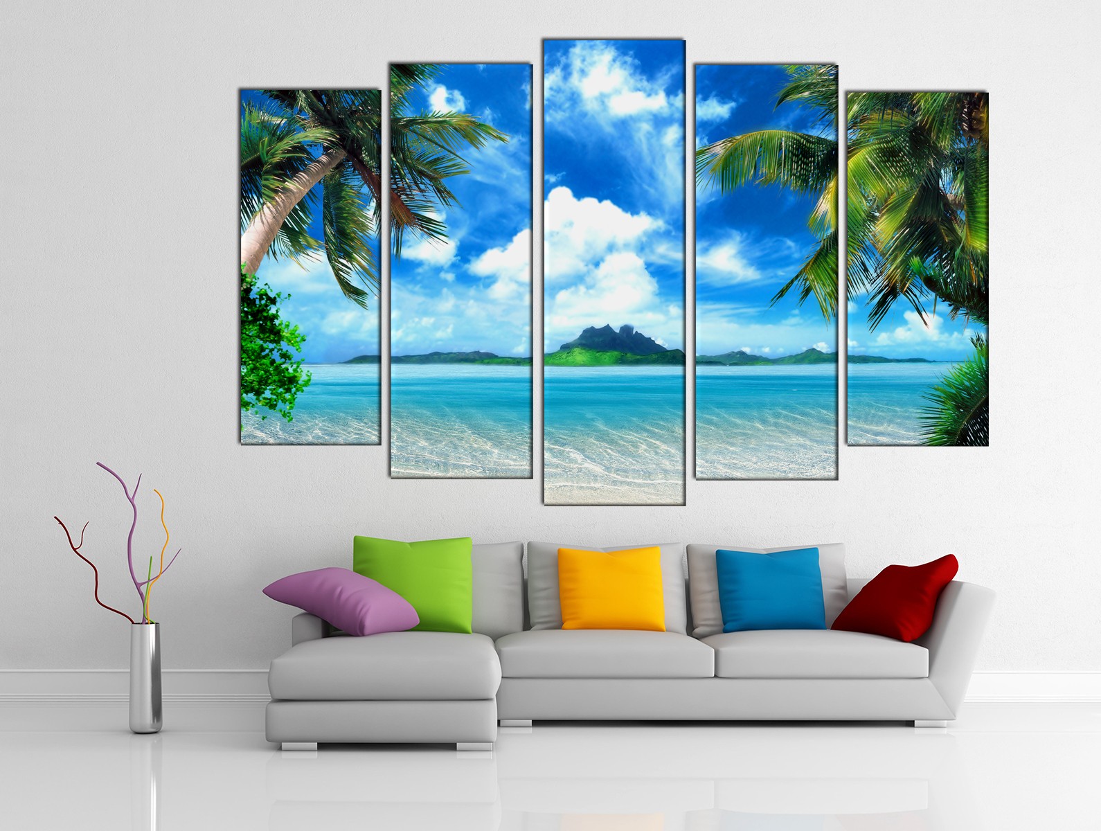 Картина на холсте на заказ Дивный тропический пляж 