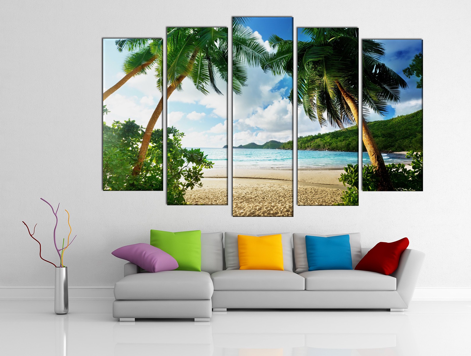 Картина на холсте на заказ Солнечный тропический пляж 