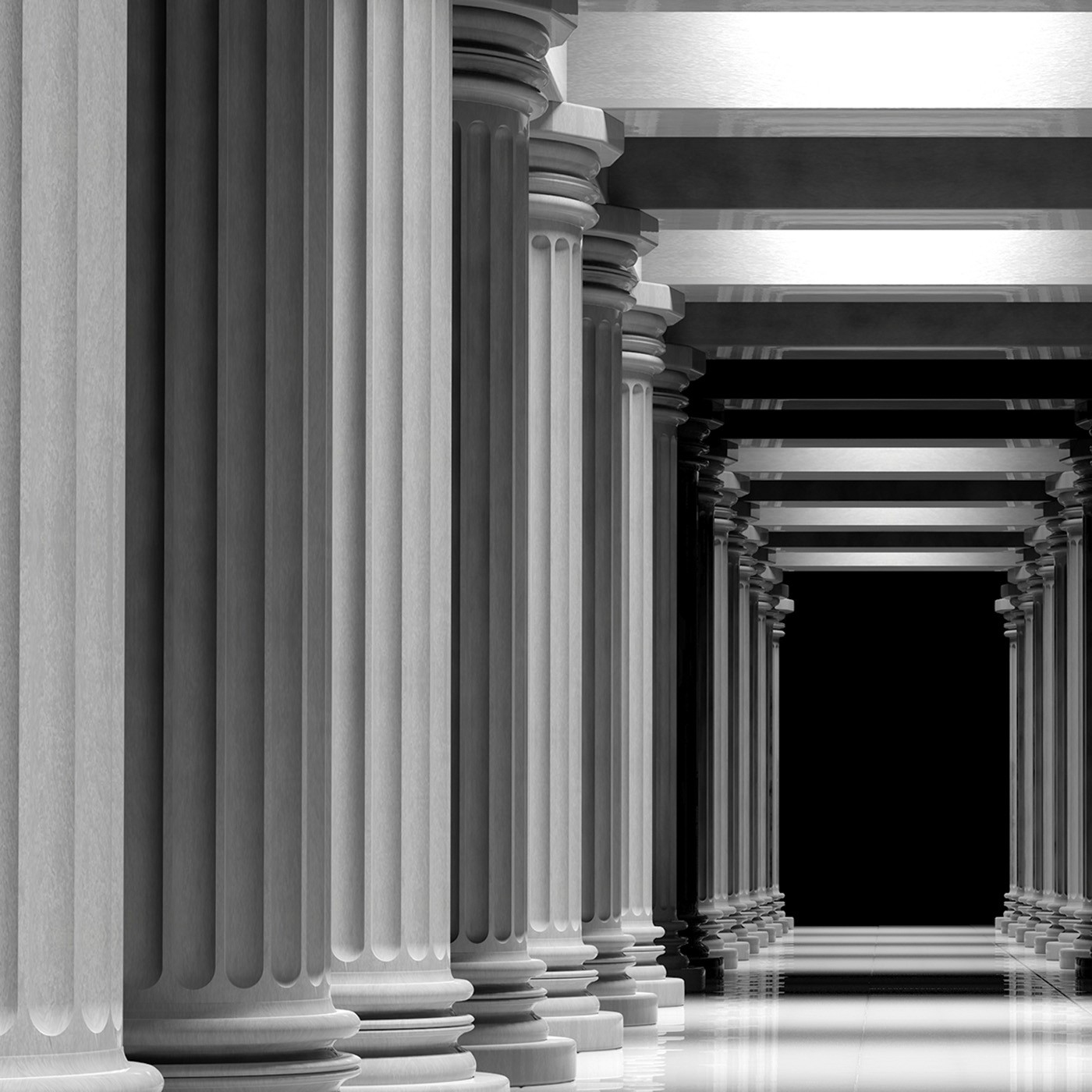 картинка Фотообои античные колонны в перспективеот интернет-магазина Фотомили