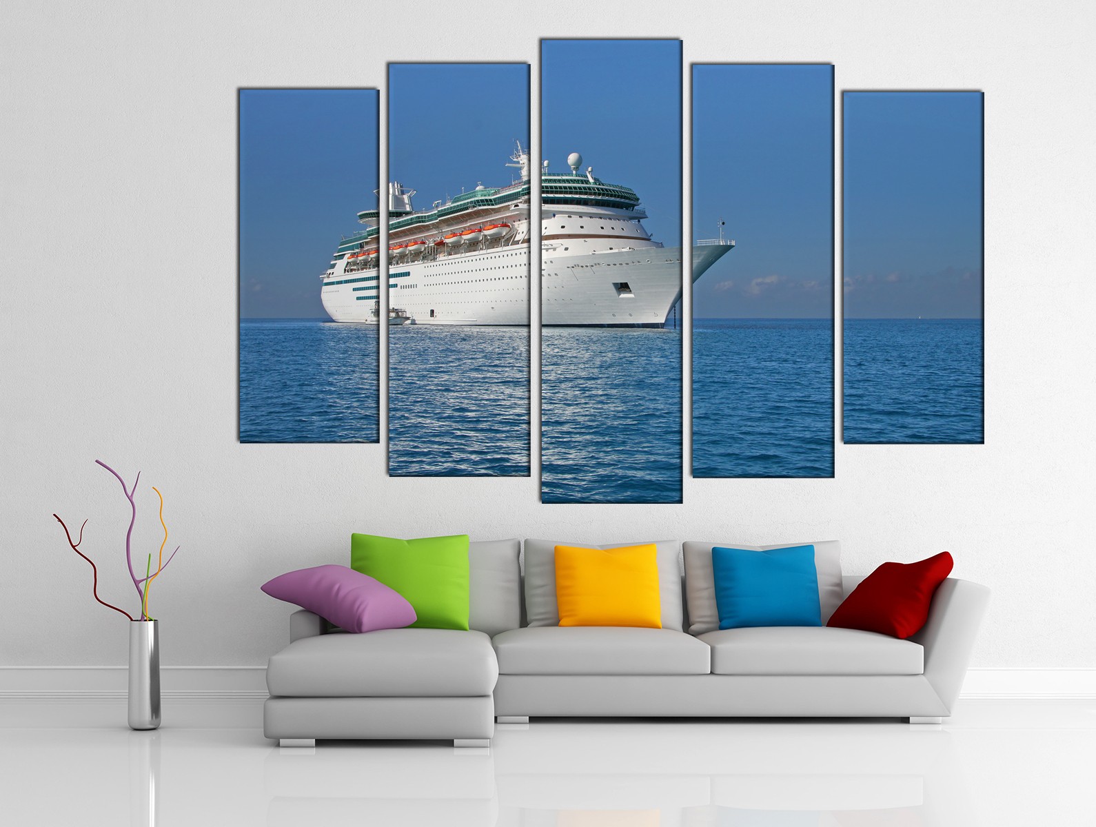 Картина на холсте на заказ Крупнотоннажное круизное судно Величие Морей