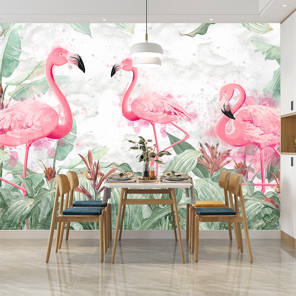 картинка Фотообои живописные фламинго в среде обитанияот интернет-магазина Фотомили