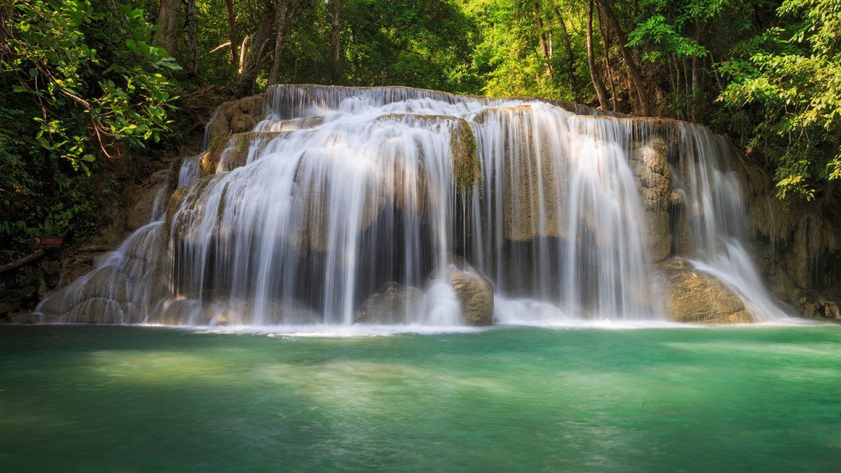 картинка Фотообои водопад Эраванот интернет-магазина Фотомили