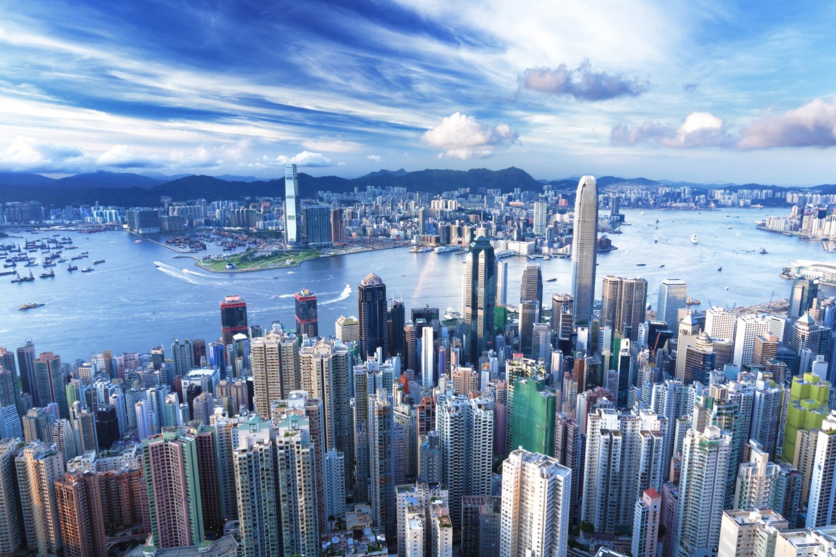 картинка Фотообои небоскребы города Гонг Конгаот интернет-магазина Фотомили