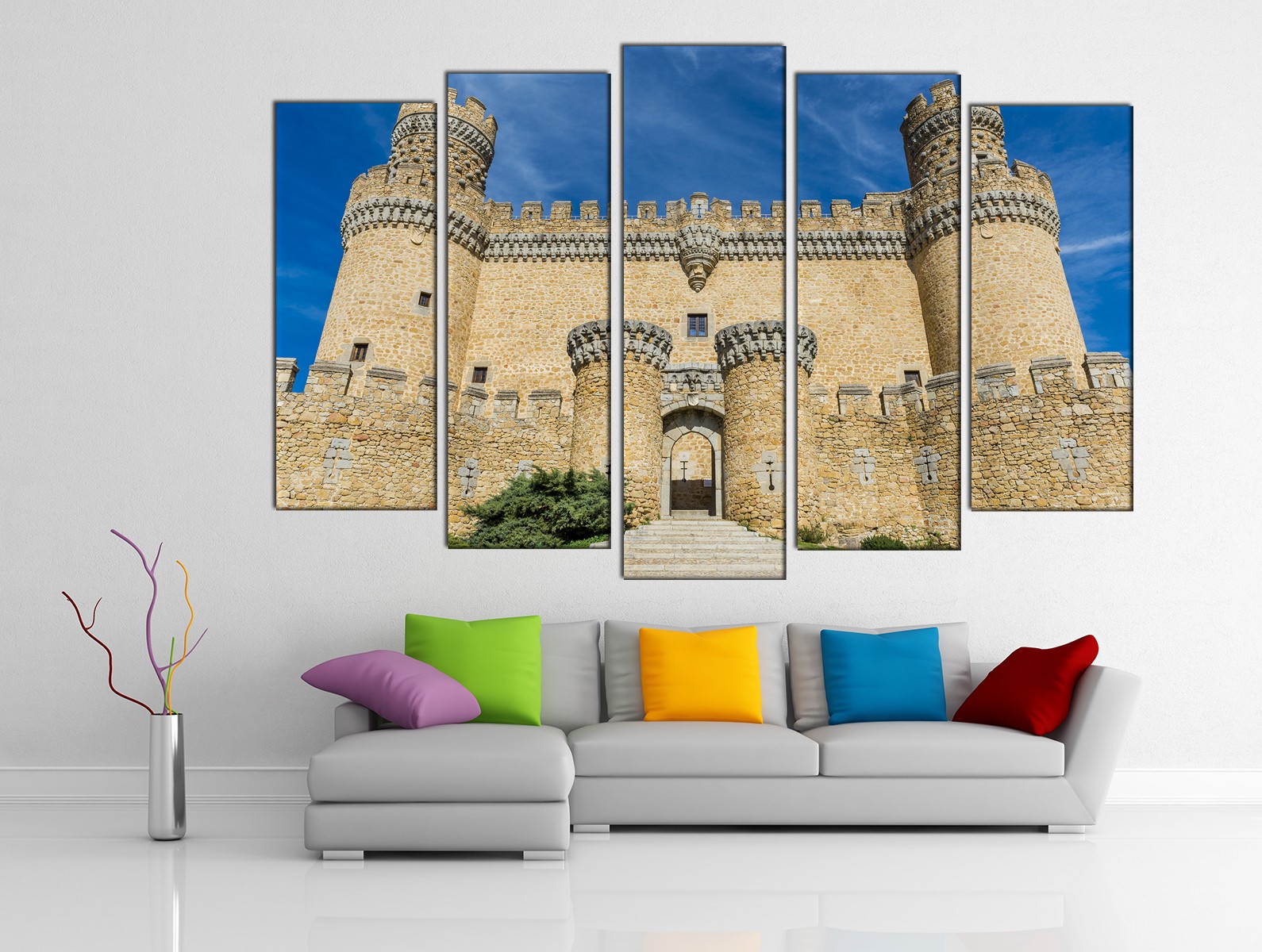 Картина на холсте на заказ Величественный Замок Мансанарес-эль-Реал