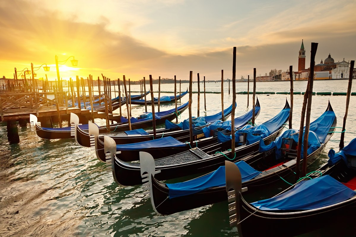 картинка Фотообои Италия венецианский гондолы на водеот интернет-магазина Фотомили