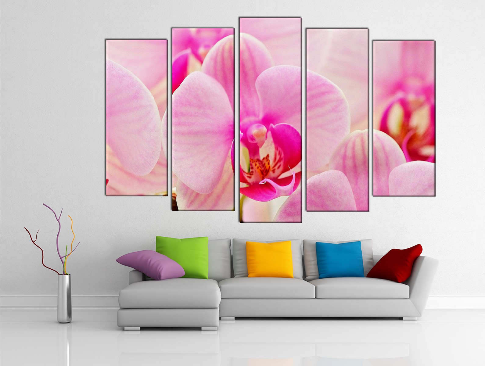 Картина на холсте на заказ Невинная розовая орхидея