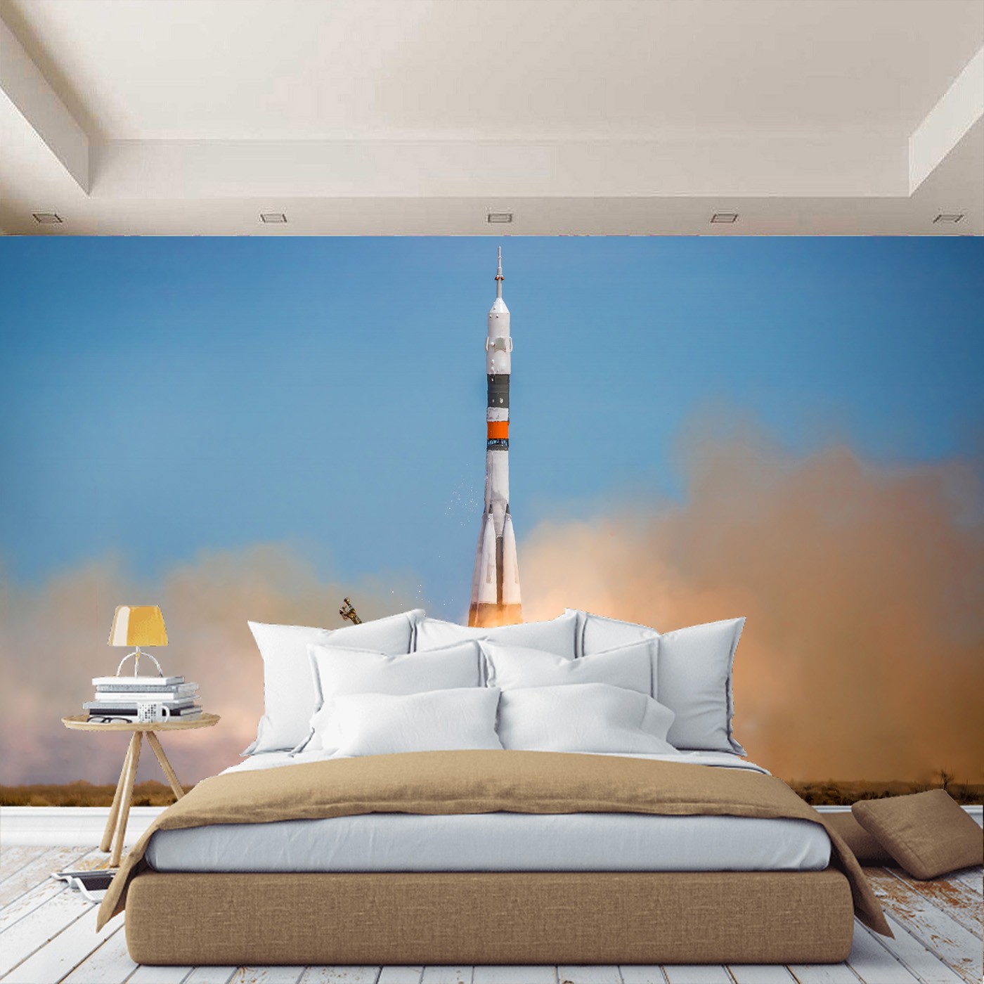картинка Фотообои космодром байконур запуск ракетыот интернет-магазина Фотомили