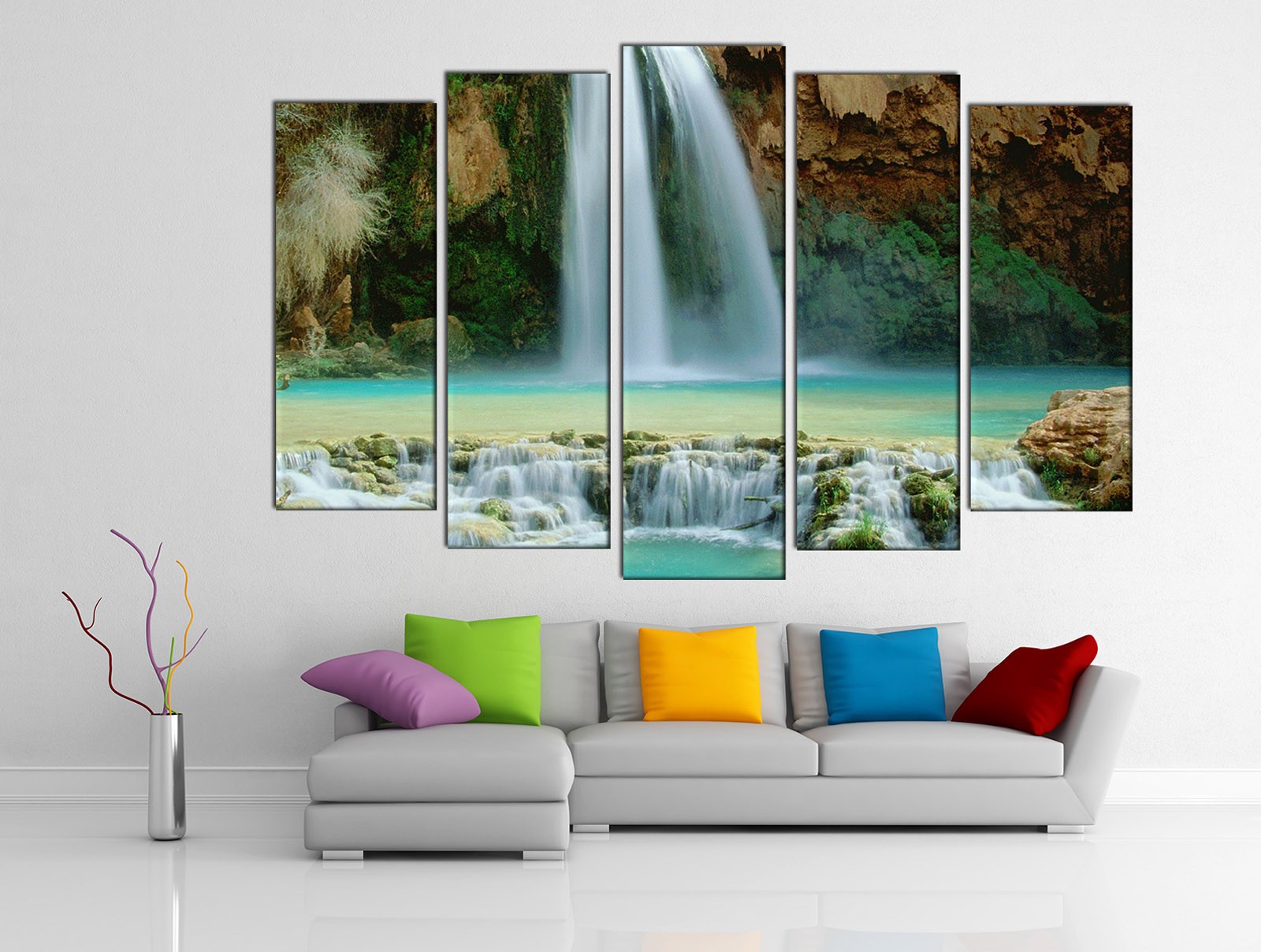 Картина на холсте на заказ Водопад Хавасу в Большом Каньоне