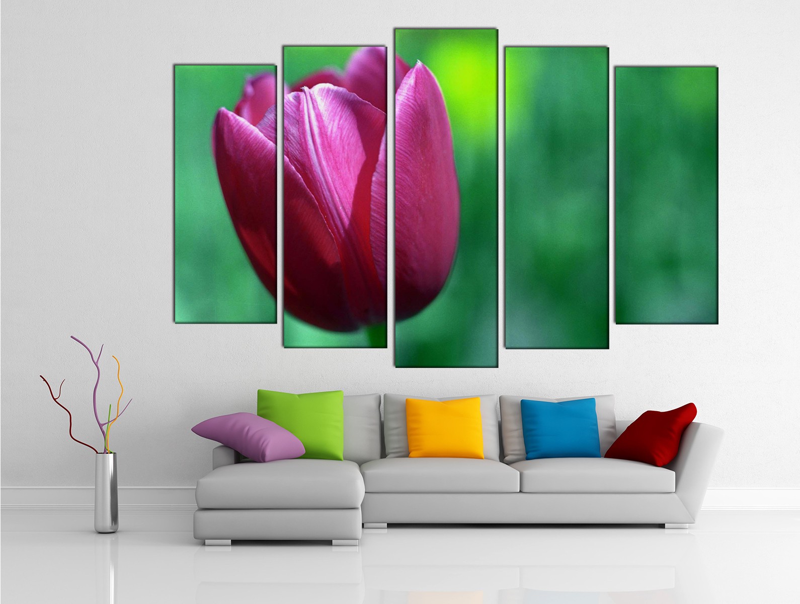Картина на холсте на заказ Одинокая бархатная орхидея 