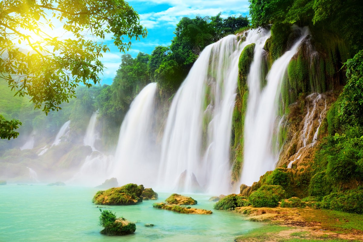 картинка Фотообои водопад во Вьетнаме Дятеньот интернет-магазина Фотомили