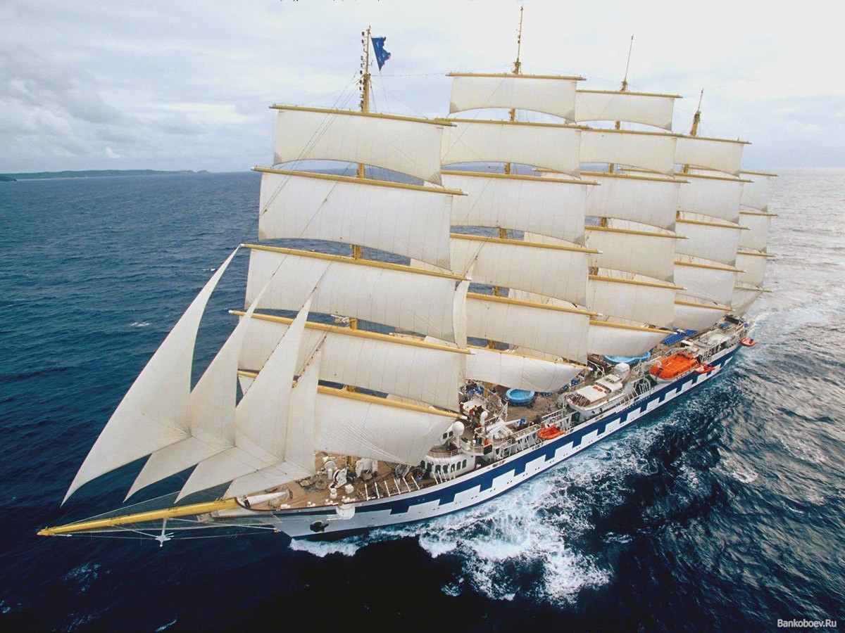 картинка Фотообои парусно-паровое судно Роял Клипер в мореот интернет-магазина Фотомили