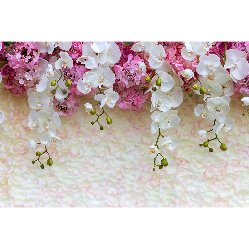 картинка Фотообои свисающие вниз разноцветные цветыот интернет-магазина Фотомили