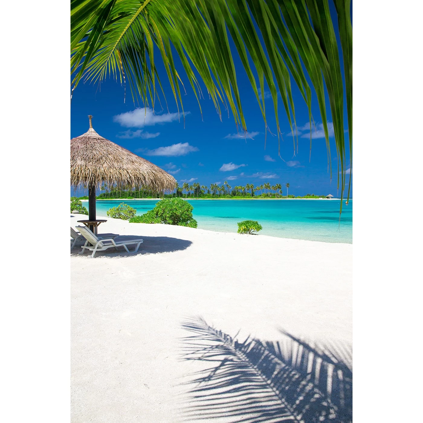 картинка Фотообои райский тропический пляж на Мальдивахот интернет-магазина Фотомили