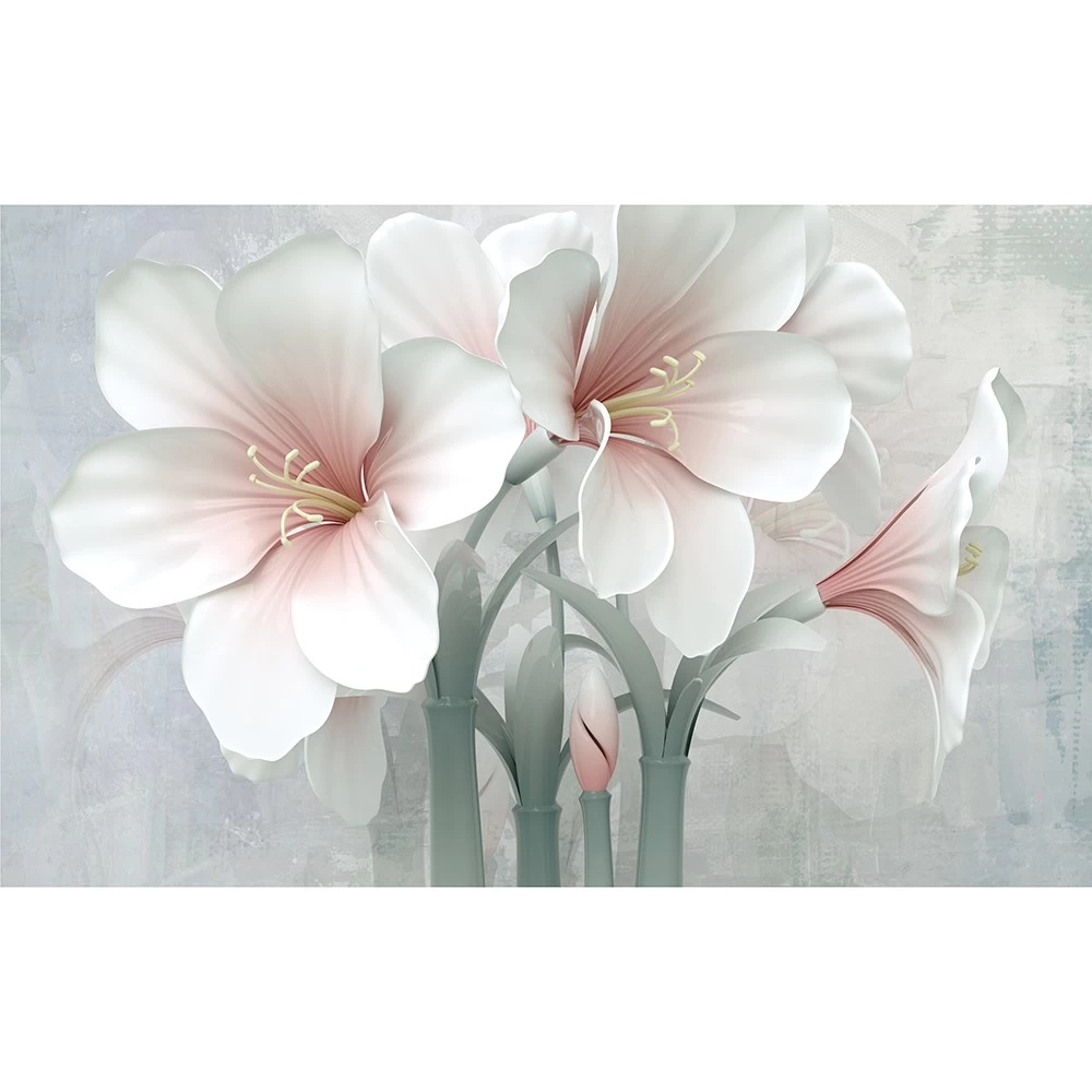 картинка Фотообои объемные нежные розовые цветыот интернет-магазина Фотомили