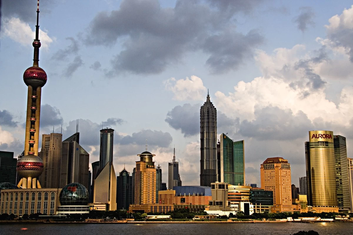картинка Фотообои небоскребы мегаполиса Шанхайот интернет-магазина Фотомили
