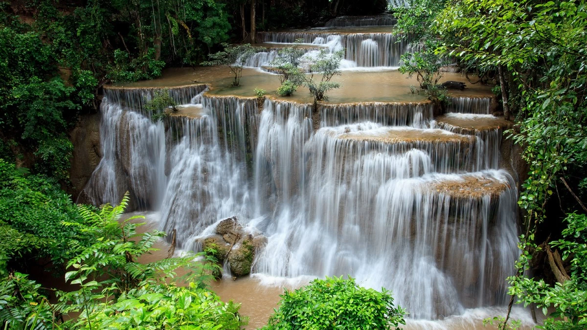 картинка Фотообои водопад Хуай Мае Кхаминот интернет-магазина Фотомили