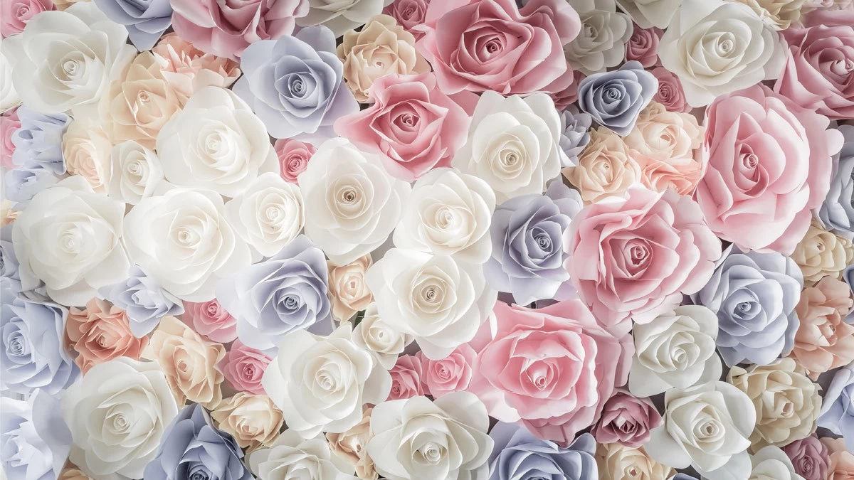 картинка Фотообои белые голубые и розовые розыот интернет-магазина Фотомили