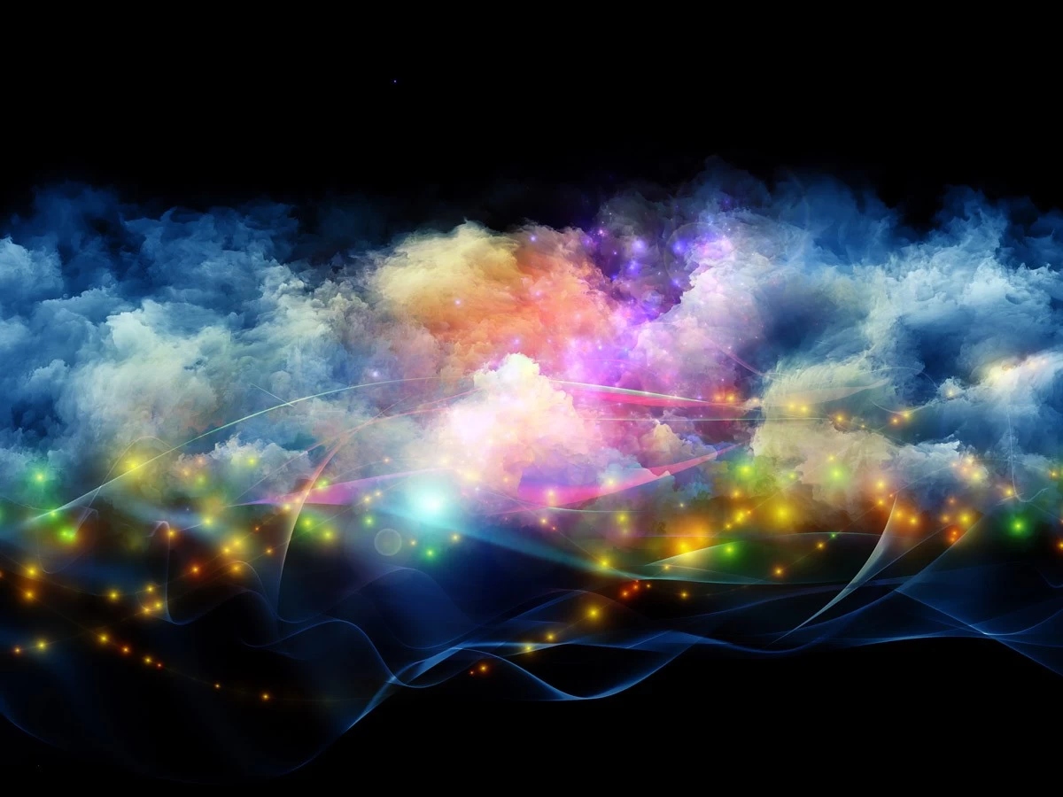 картинка Фотообои разноцветная вселенная в облакахот интернет-магазина Фотомили