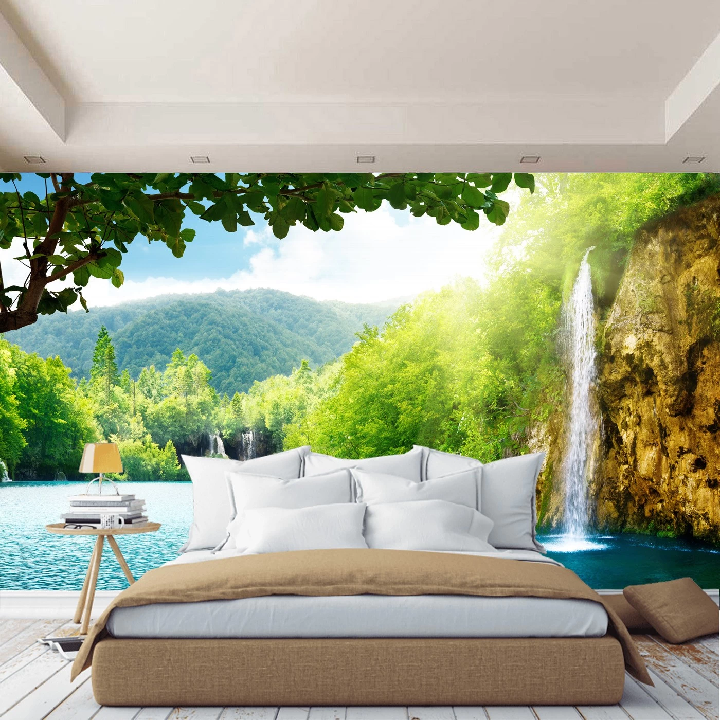картинка Фотообои Плитвицкие озера с водопадами в Хорватииот интернет-магазина Фотомили