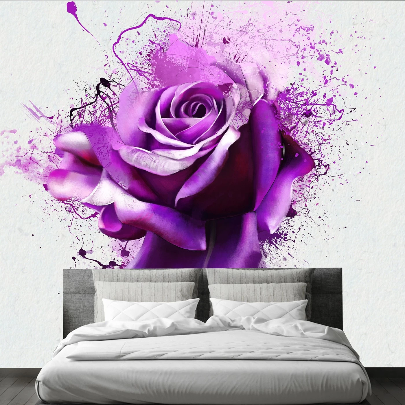 картинка Фотообои фиолетовая роза в стиле артот интернет-магазина Фотомили