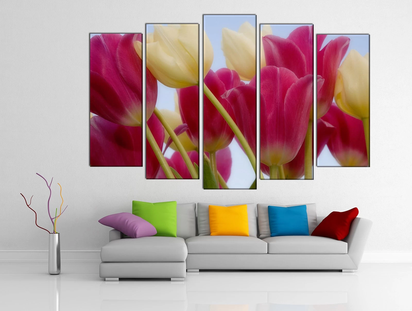 Картина на холсте на заказ Прекрасные тюльпаны 