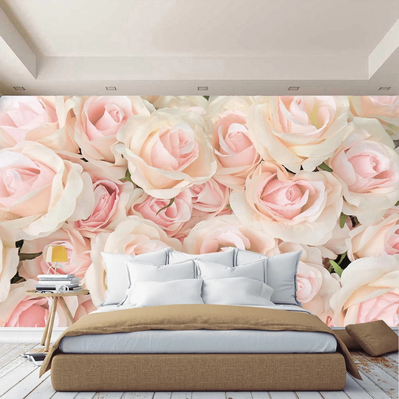 Каталог фотообоев с розами в спальню