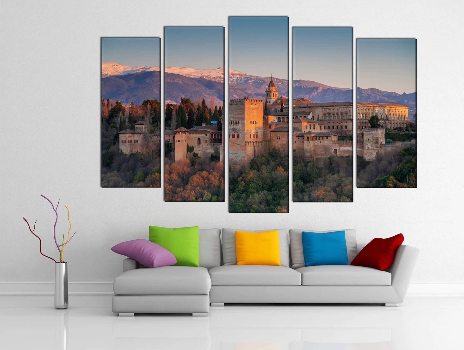 Картина на холсте на заказ Архитектурно-парковый ансамбль Альгамбра