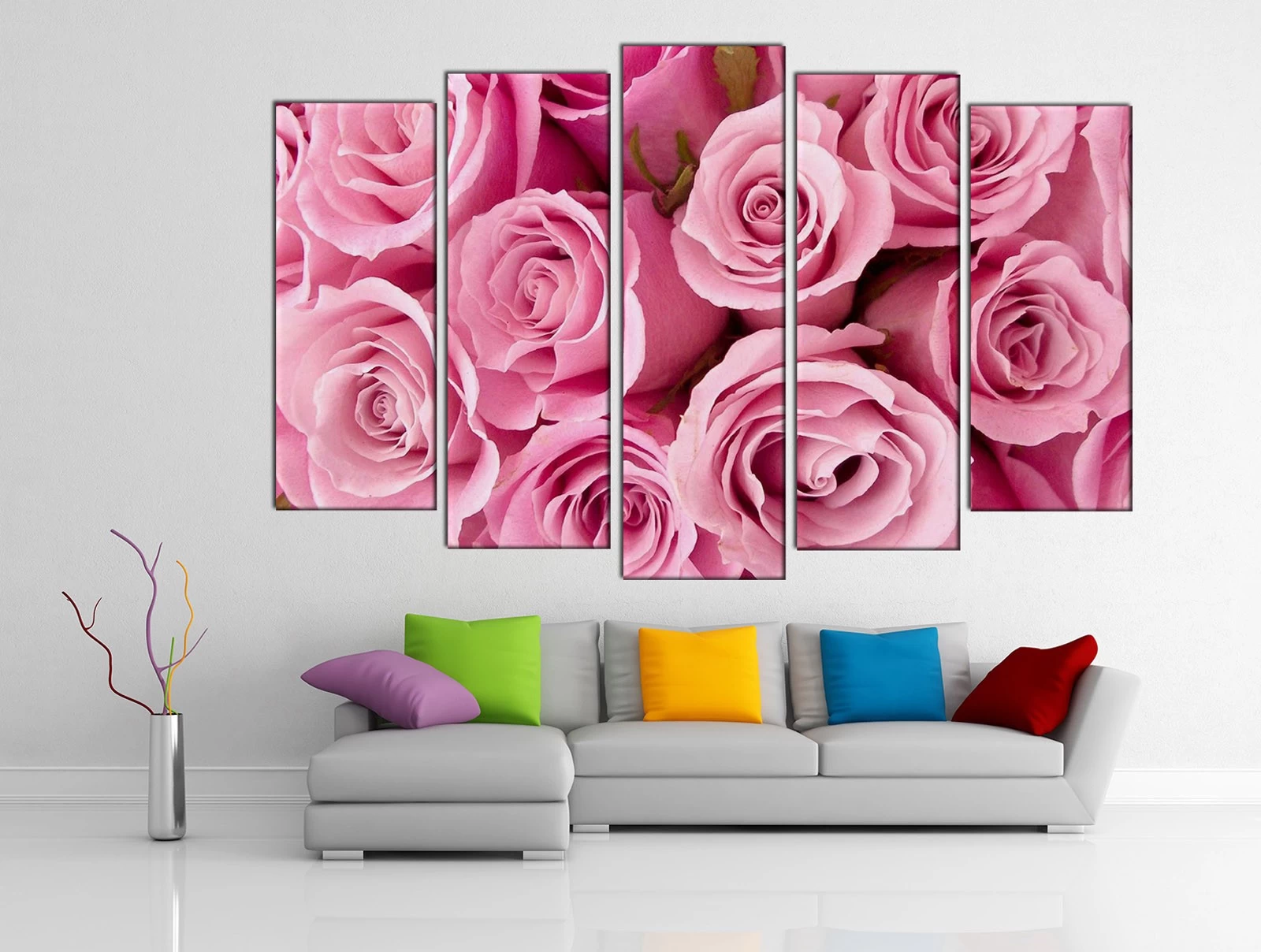 Картина на холсте на заказ Розовые розы