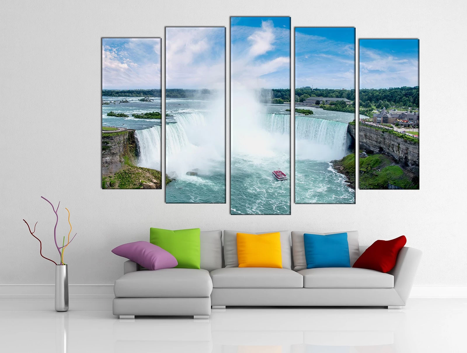 Картина на холсте на заказ Невероятный Ниагарский водопад